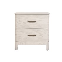 Table de Nuit Home ESPRIT Gris clair 53 x 42 x 56,2 cm
