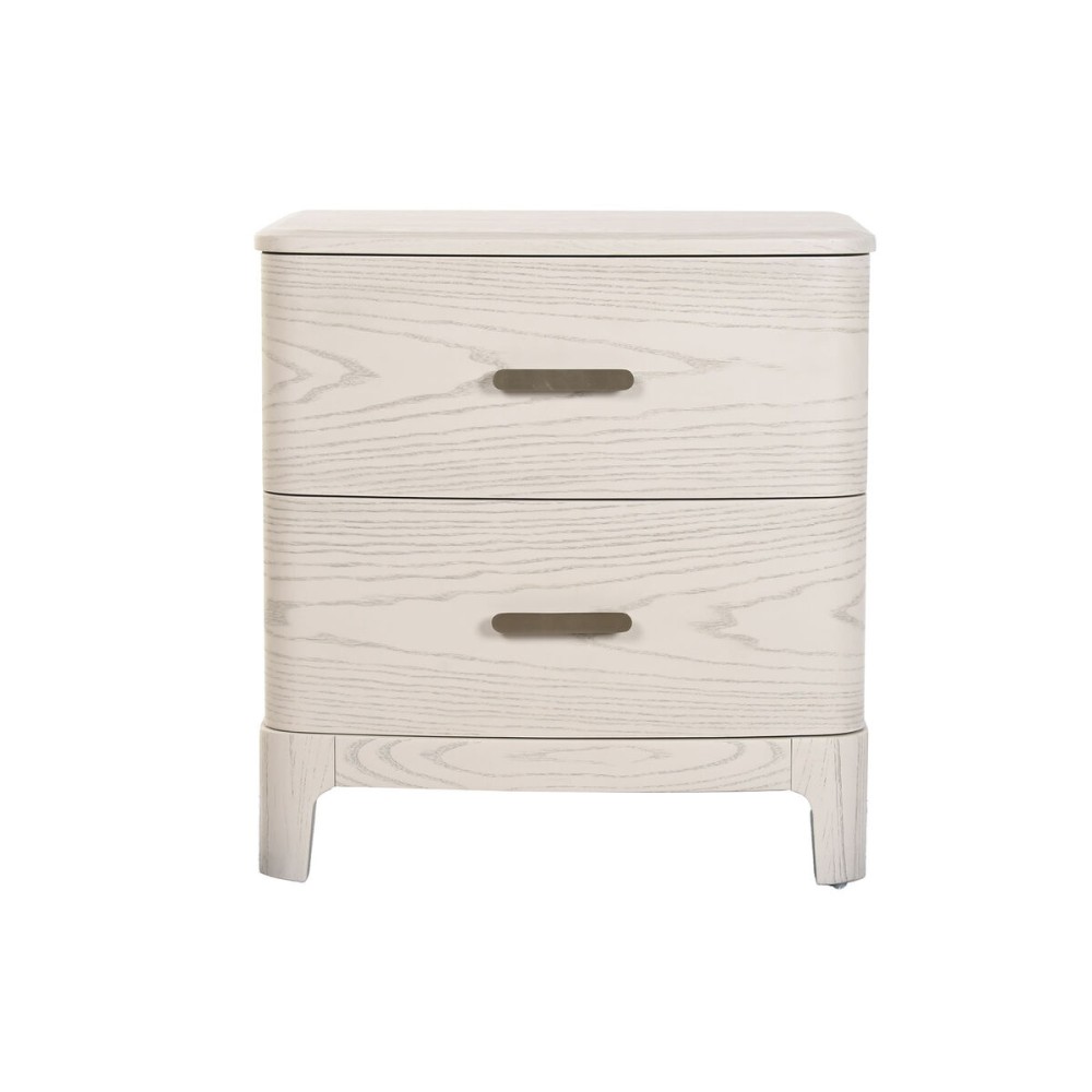 Table de Nuit Home ESPRIT Gris clair 53 x 42 x 56,2 cm