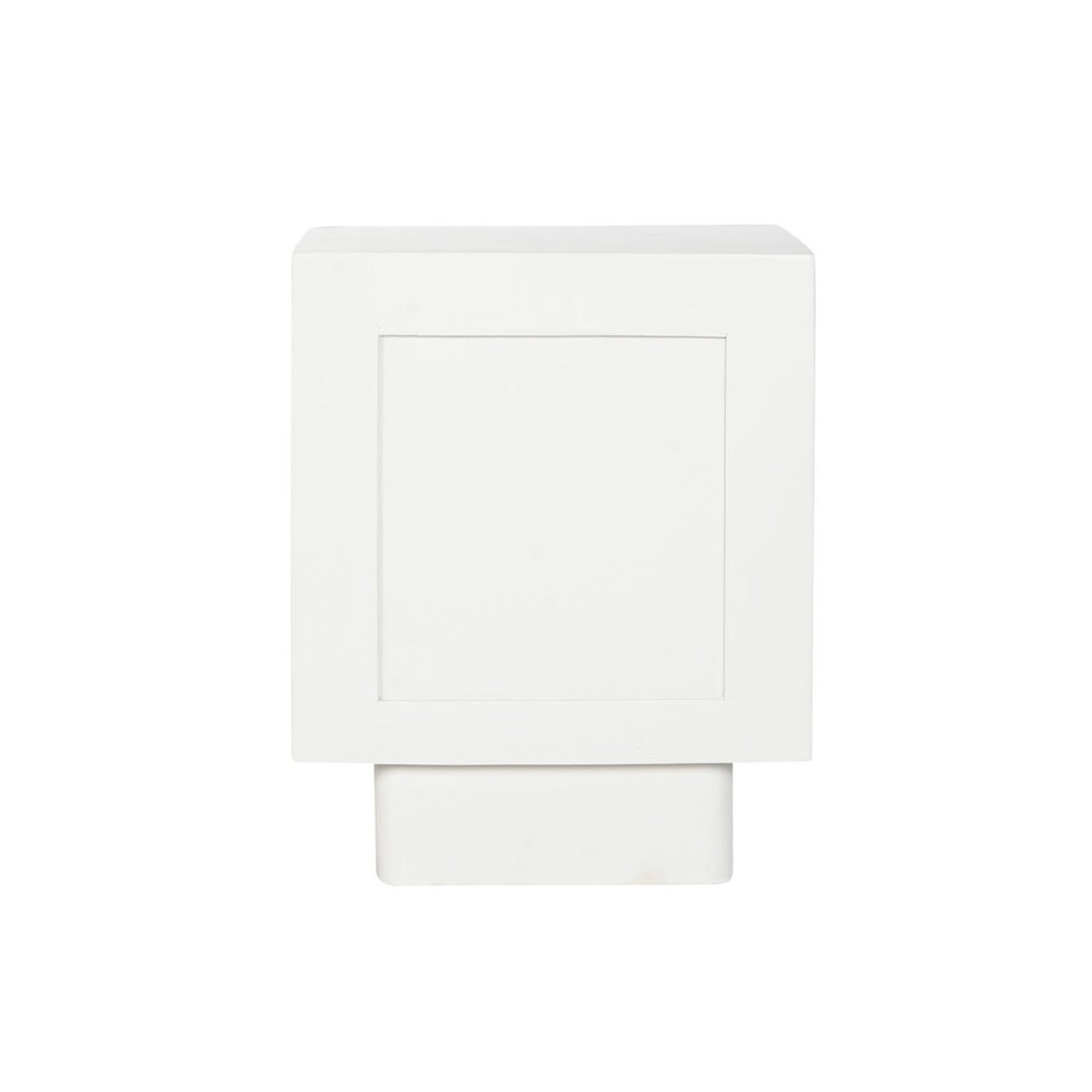 Table de Nuit Home ESPRIT Blanc Naturel 40 x 35 x 50 cm