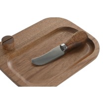 Käseschneidebrett Home ESPRIT natürlich 19,5 x 15 x 3 cm