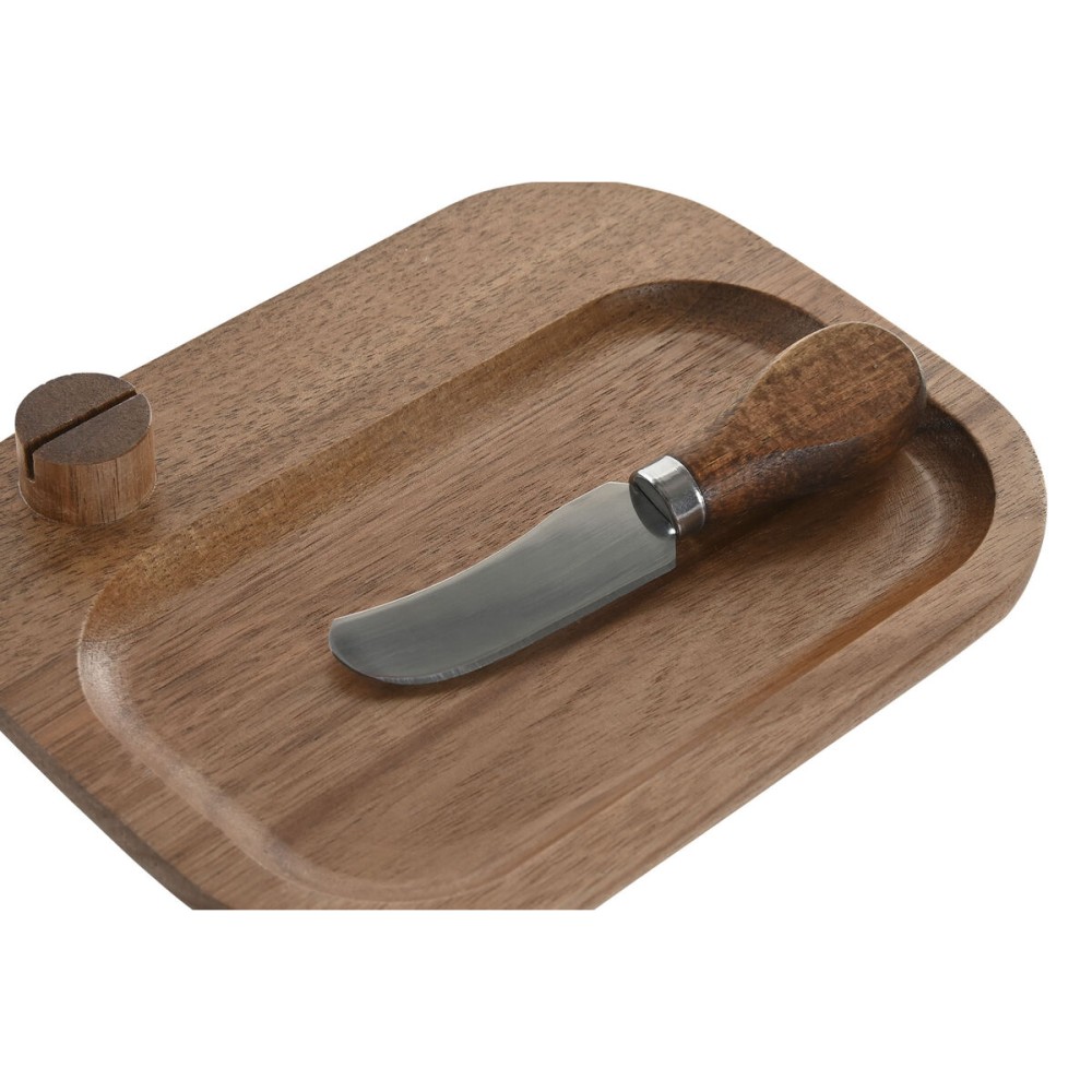 Käseschneidebrett Home ESPRIT natürlich 19,5 x 15 x 3 cm