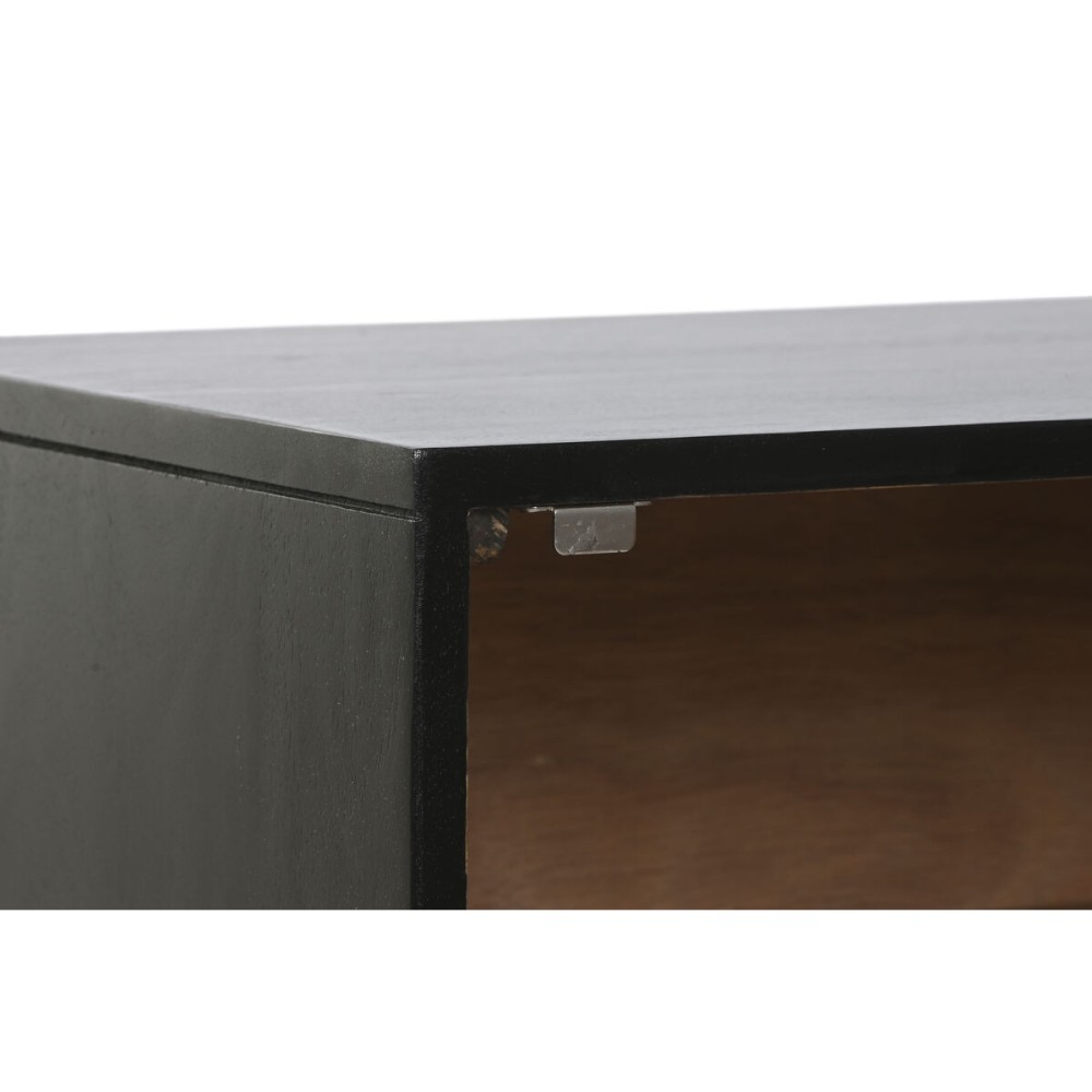 Nachttisch Home ESPRIT Schwarz Gold 50 x 40 x 50 cm