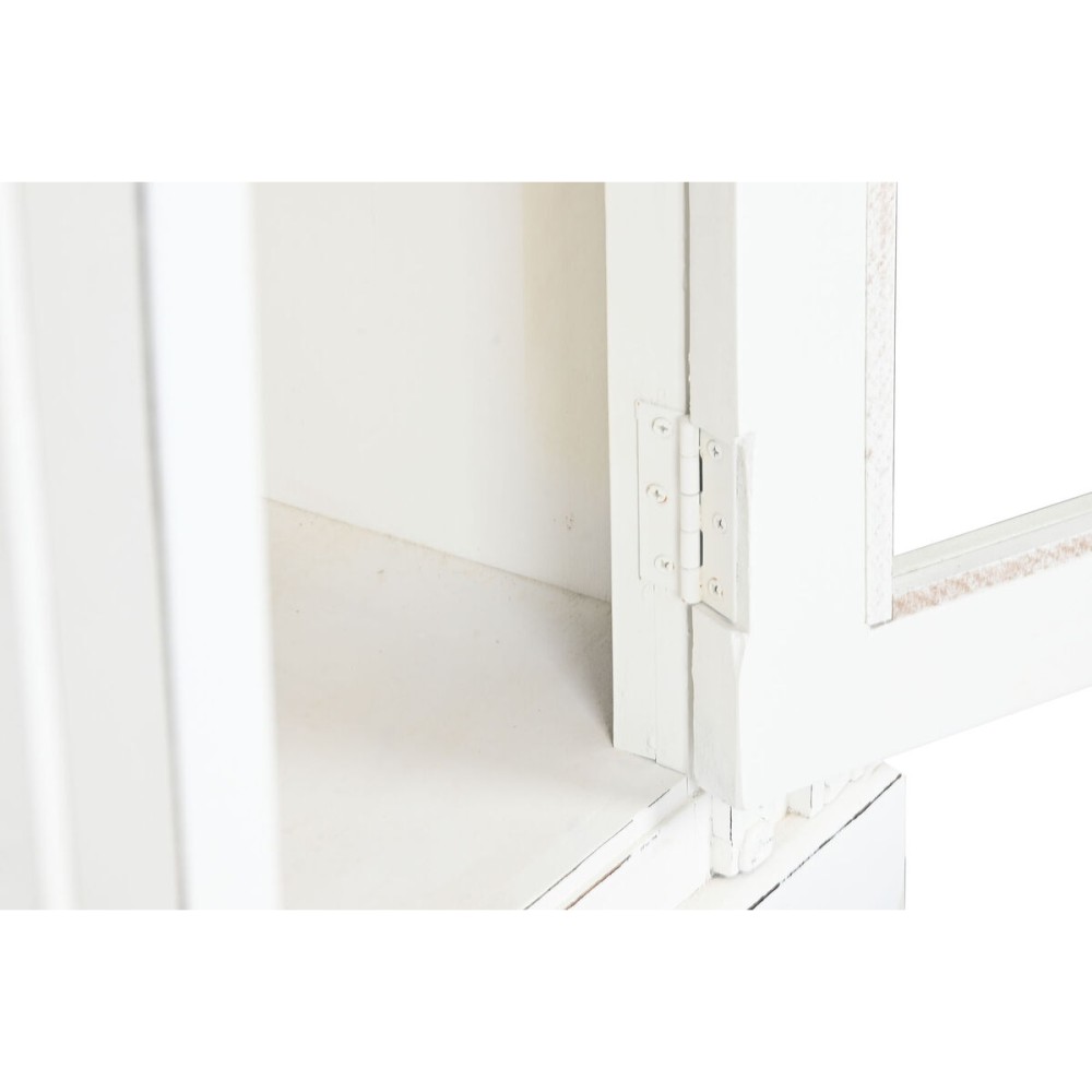 Buffet Home ESPRIT Blanc Verre Bois de manguier 180 x 40 x 100 cm