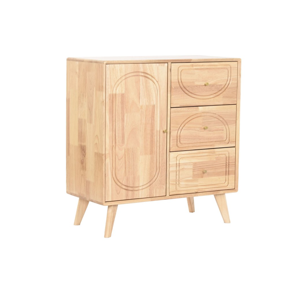 Anrichte Home ESPRIT natürlich Metall Rattan Kautschukholz 73,5 x 35 x 78 cm