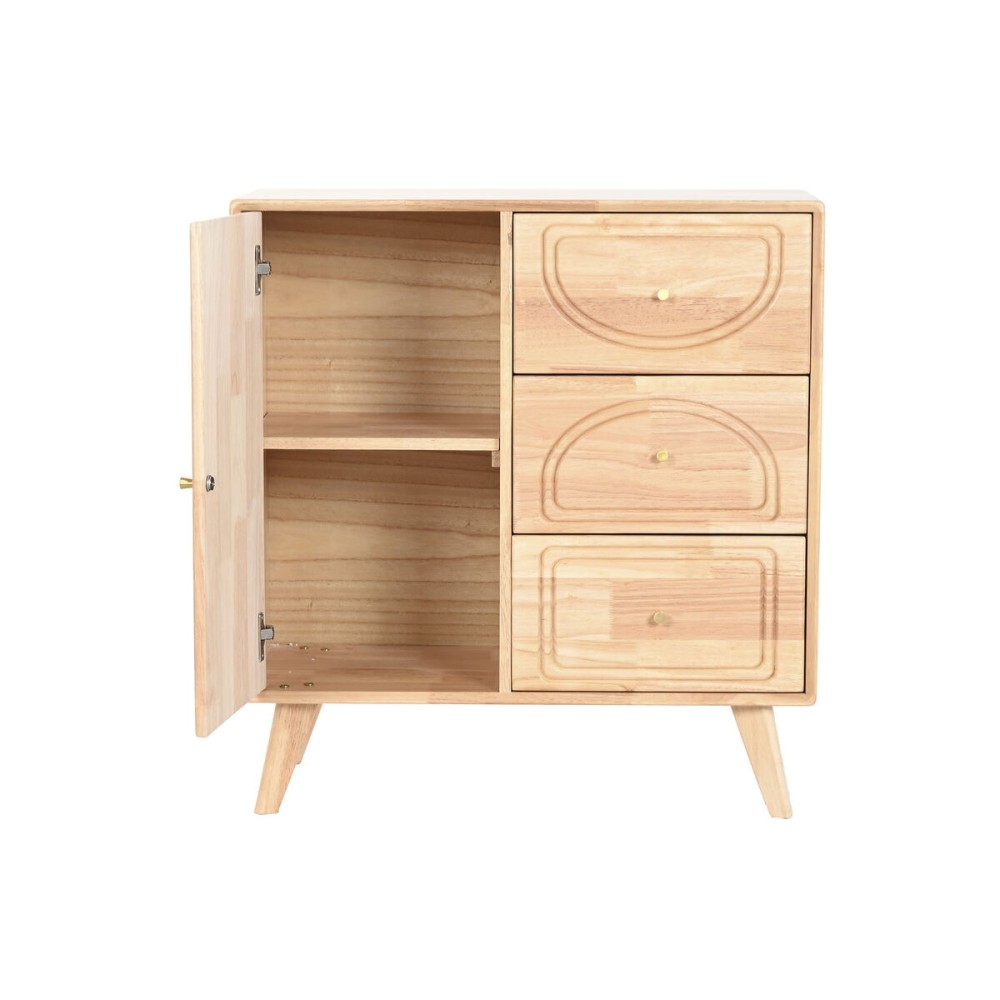 Sideboard Home ESPRIT Natural Metal Rattan Rubber wood 73,5 x 35 x 78 cm