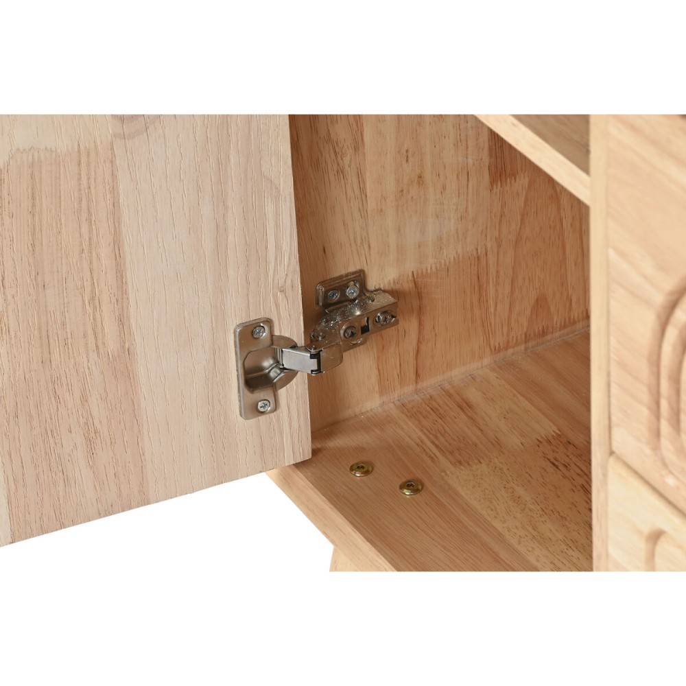 Anrichte Home ESPRIT natürlich Metall Rattan Kautschukholz 73,5 x 35 x 78 cm