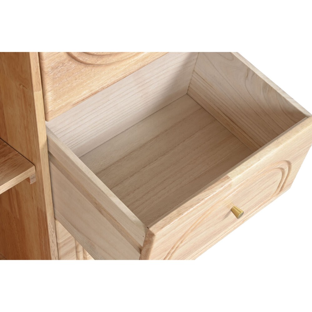 Sideboard Home ESPRIT Natural Metal Rattan Rubber wood 73,5 x 35 x 78 cm