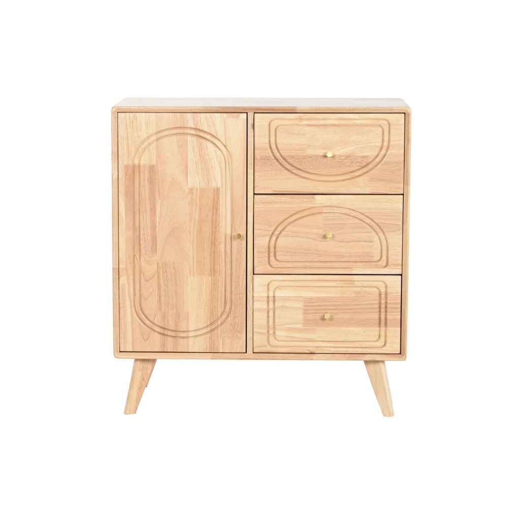 Sideboard Home ESPRIT Natural Metal Rattan Rubber wood 73,5 x 35 x 78 cm