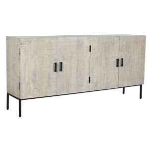 Anrichte Home ESPRIT Weiß Metall Mango-Holz 180 x 40 x 85 cm