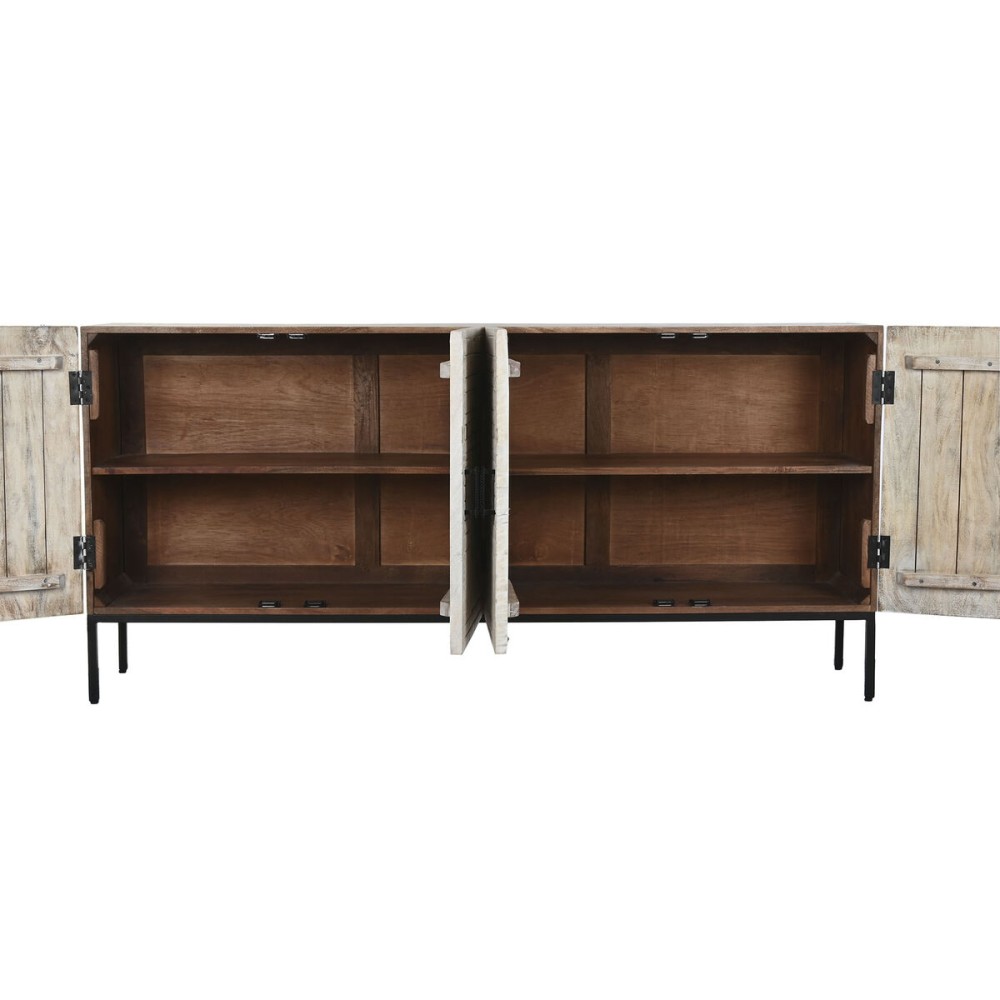 Anrichte Home ESPRIT Weiß Metall Mango-Holz 180 x 40 x 85 cm