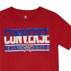 Child's Short Sleeve T-Shirt Converse Star Birch Red