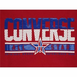 Child's Short Sleeve T-Shirt Converse Star Birch Red