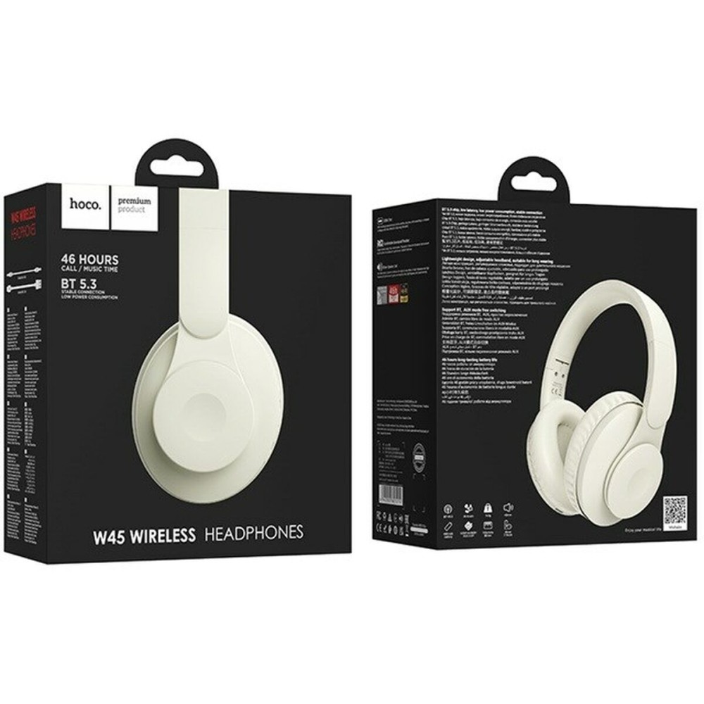 Bluetooth-Kopfhörer Hoco W45 Enjoy Weiß