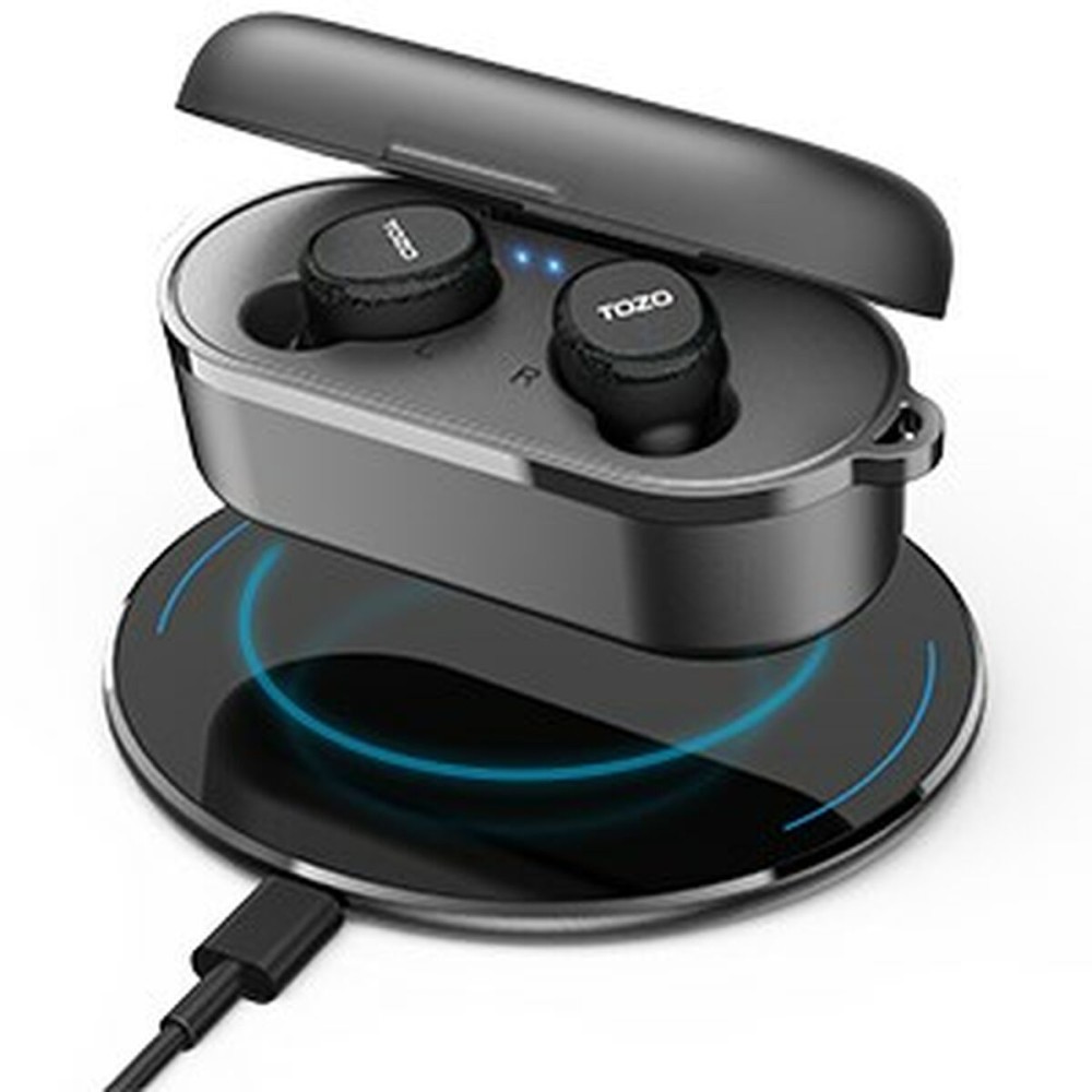 Kabellose Kopfhörer mit Ladebox TOZO T10S Schwarz