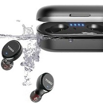 Écouteurs Sans Fil avec Étui de Charge TOZO T10S Noir
