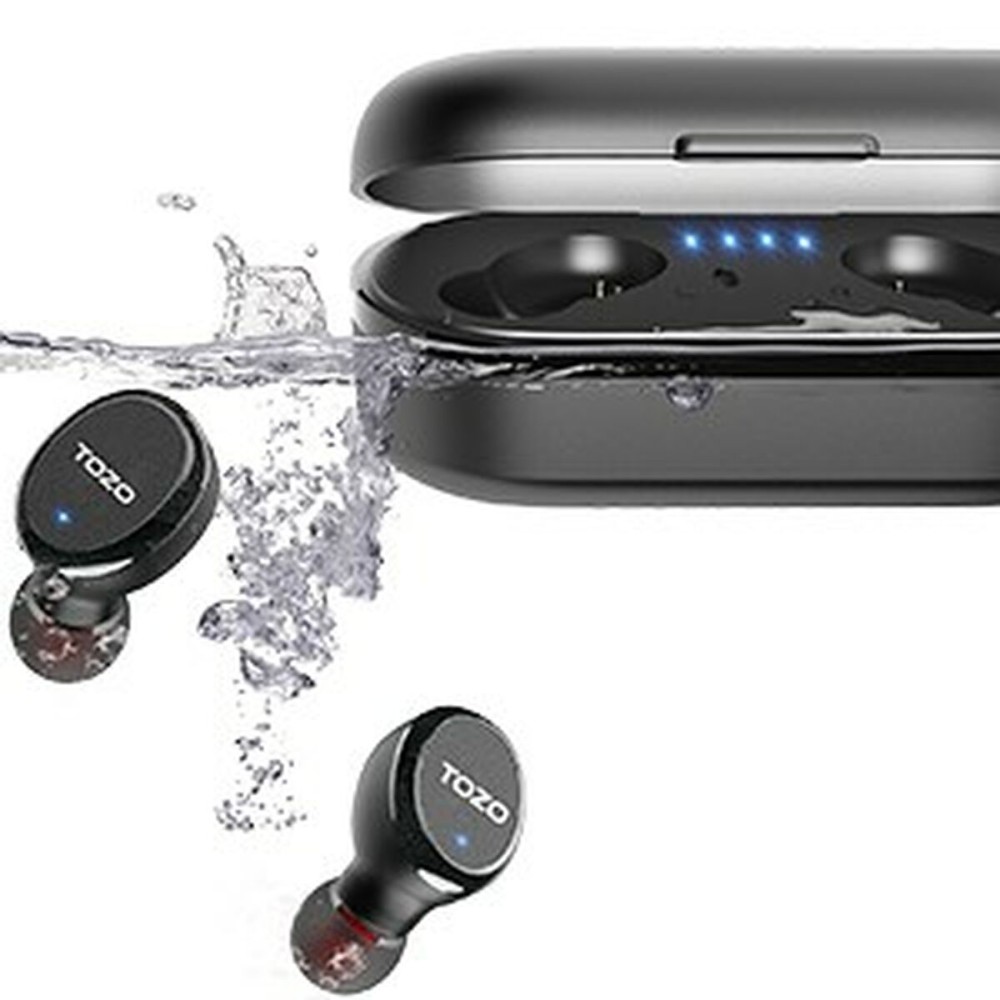Écouteurs Sans Fil avec Étui de Charge TOZO T10S Noir