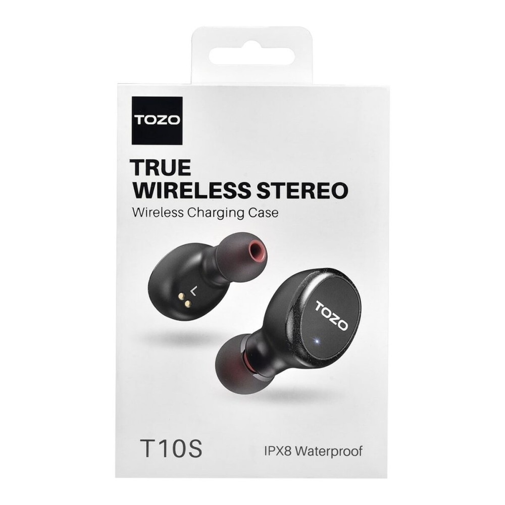 Écouteurs Sans Fil avec Étui de Charge TOZO T10S Noir