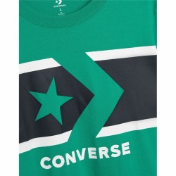 Child's Short Sleeve T-Shirt Converse Stripe Star Chevron  Green