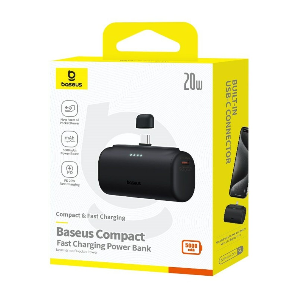 Powerbank Baseus P10068306113-00 Schwarz 5000 mAh