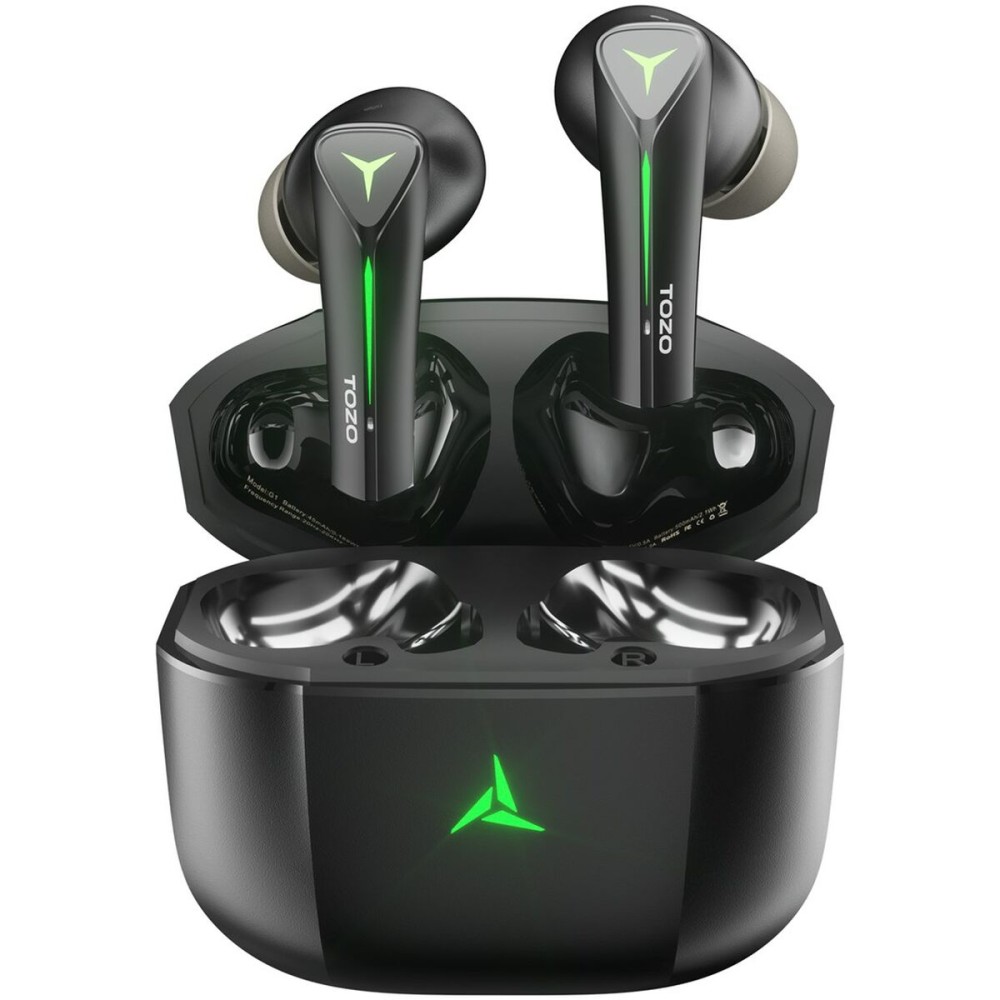 Kabellose Kopfhörer mit Ladebox TOZO Gaming Pods Schwarz