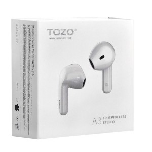 Wireless Earphones with Charging Case TOZO A3 White