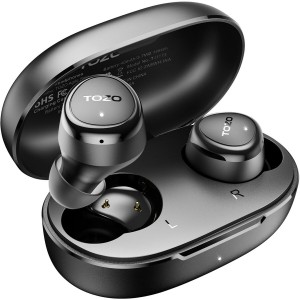 Wireless Earphones with Charging Case TOZO Agile Solo Black