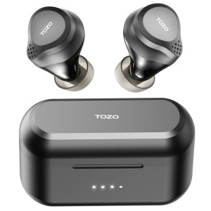 Écouteurs Sans Fil avec Étui de Charge TOZO NC7 PRO Noir