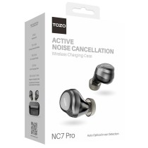 Kabellose Kopfhörer mit Ladebox TOZO NC7 PRO Schwarz