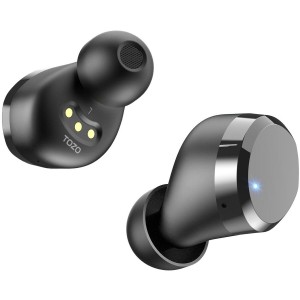 Kabellose Kopfhörer mit Ladebox TOZO T12 PRO Schwarz