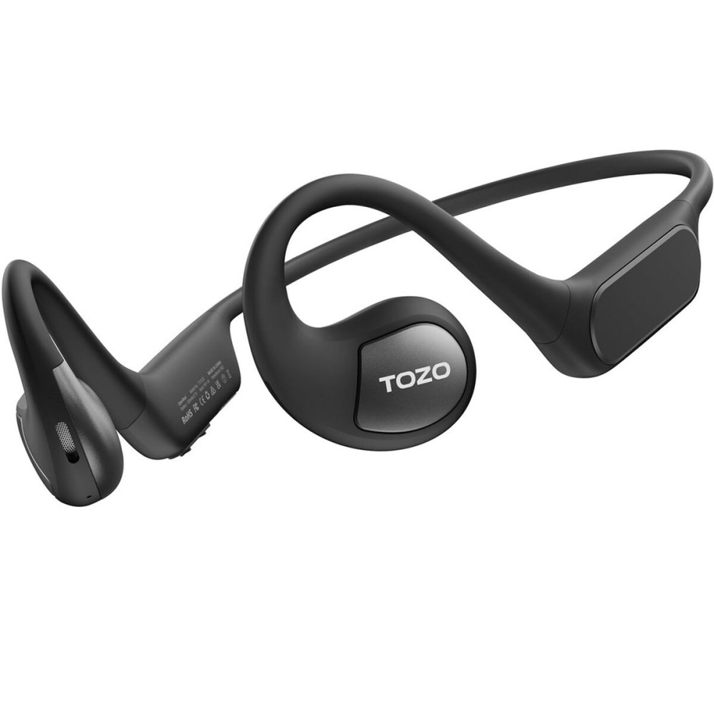 Magnetische drahtlose Kopfhörer TOZO Open Real Schwarz