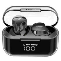Kabellose Kopfhörer mit Ladebox TOZO T18 CRYSTAL BUDS Schwarz