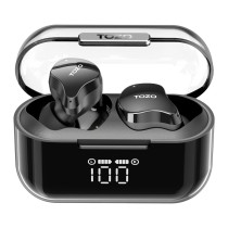 Kabellose Kopfhörer mit Ladebox TOZO T18 CRYSTAL BUDS Schwarz
