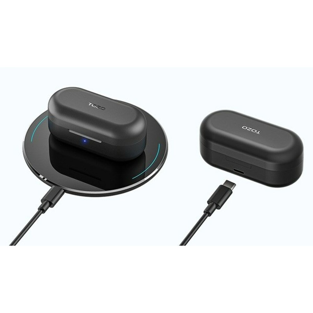 Kabellose Kopfhörer mit Ladebox TOZO T12S Schwarz