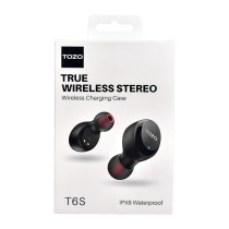 Écouteurs Sans Fil avec Étui de Charge TOZO T6S Noir