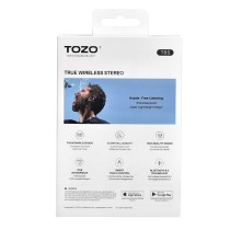 Kabellose Kopfhörer mit Ladebox TOZO T6S Schwarz