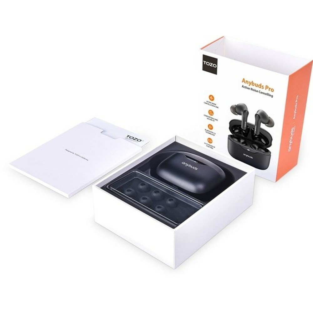 Kabellose Kopfhörer mit Ladebox TOZO Anybuds Pro Schwarz