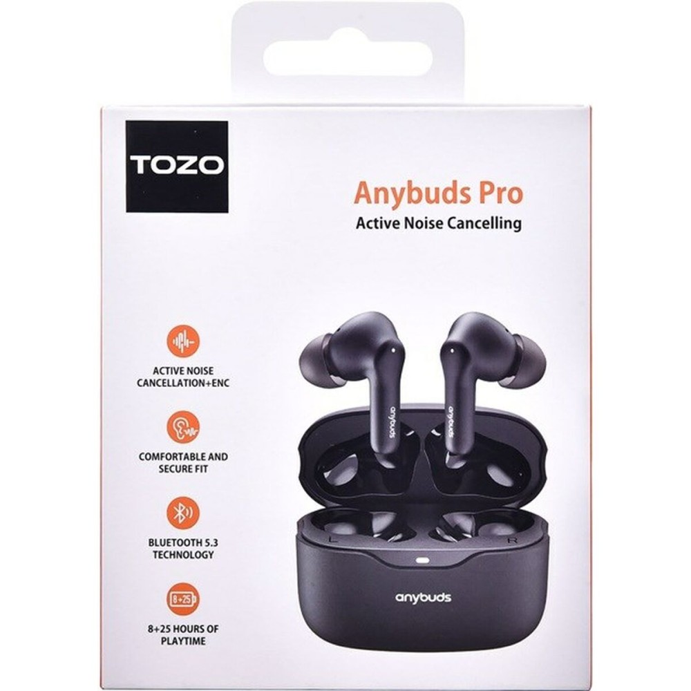 Kabellose Kopfhörer mit Ladebox TOZO Anybuds Pro Schwarz