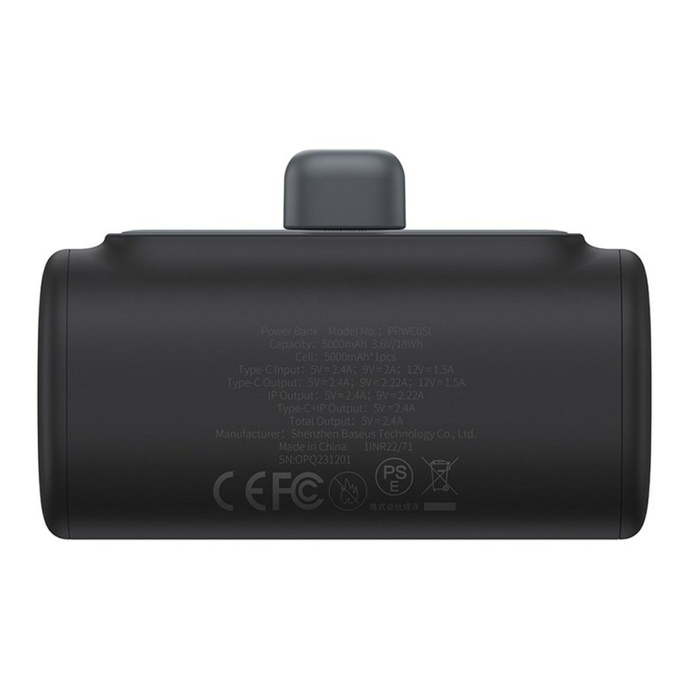 Powerbank Baseus P10068307113-00 Schwarz 5000 mAh