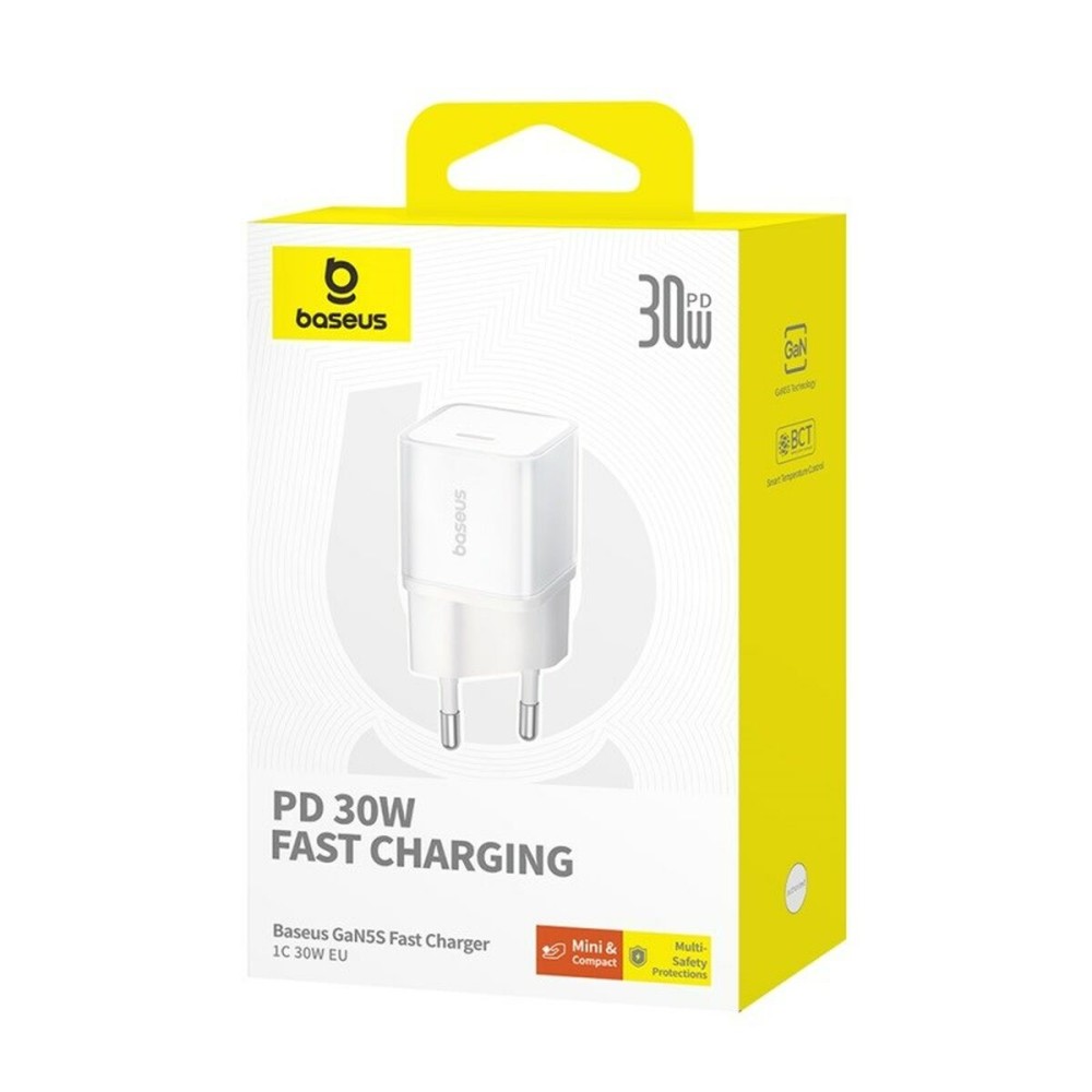 Wall Charger Baseus P10162504213-00 White 30 W (1 Unit)