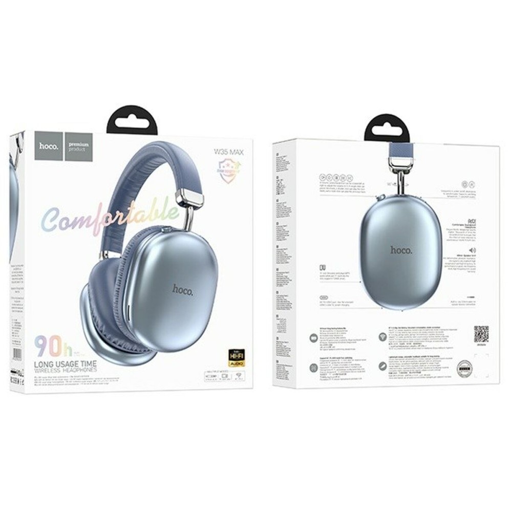 Bluetooth-Kopfhörer Hoco W35 Max Joy Blau