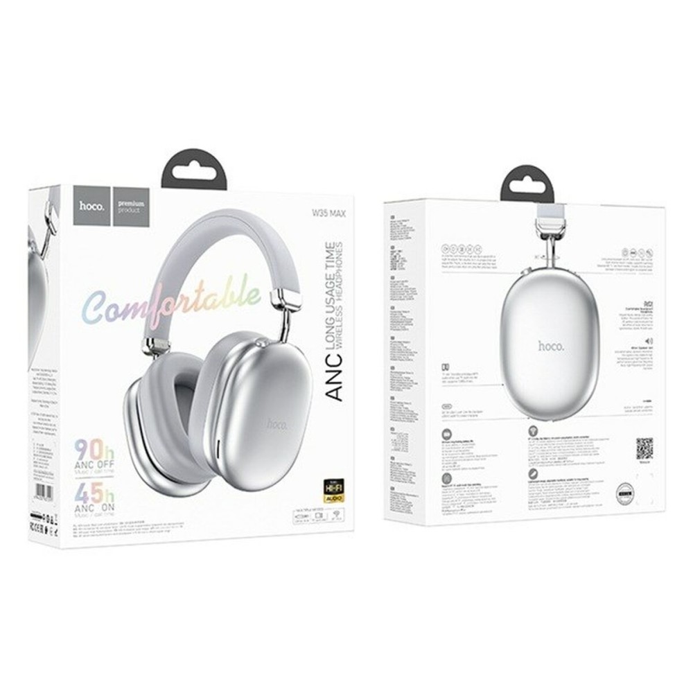 Casques Sans Fil Hoco W35 Max Auspicious Argenté