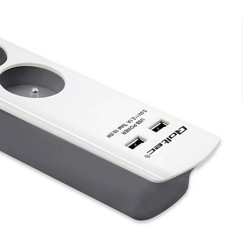 Power Socket - 6 Sockets with Switch Qoltec 50294 (1,8 m)