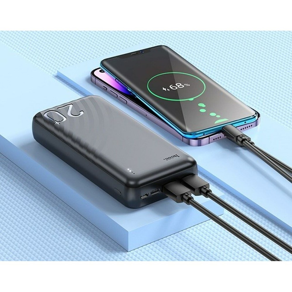Powerbank Hoco J123A black Schwarz 20000 mAh