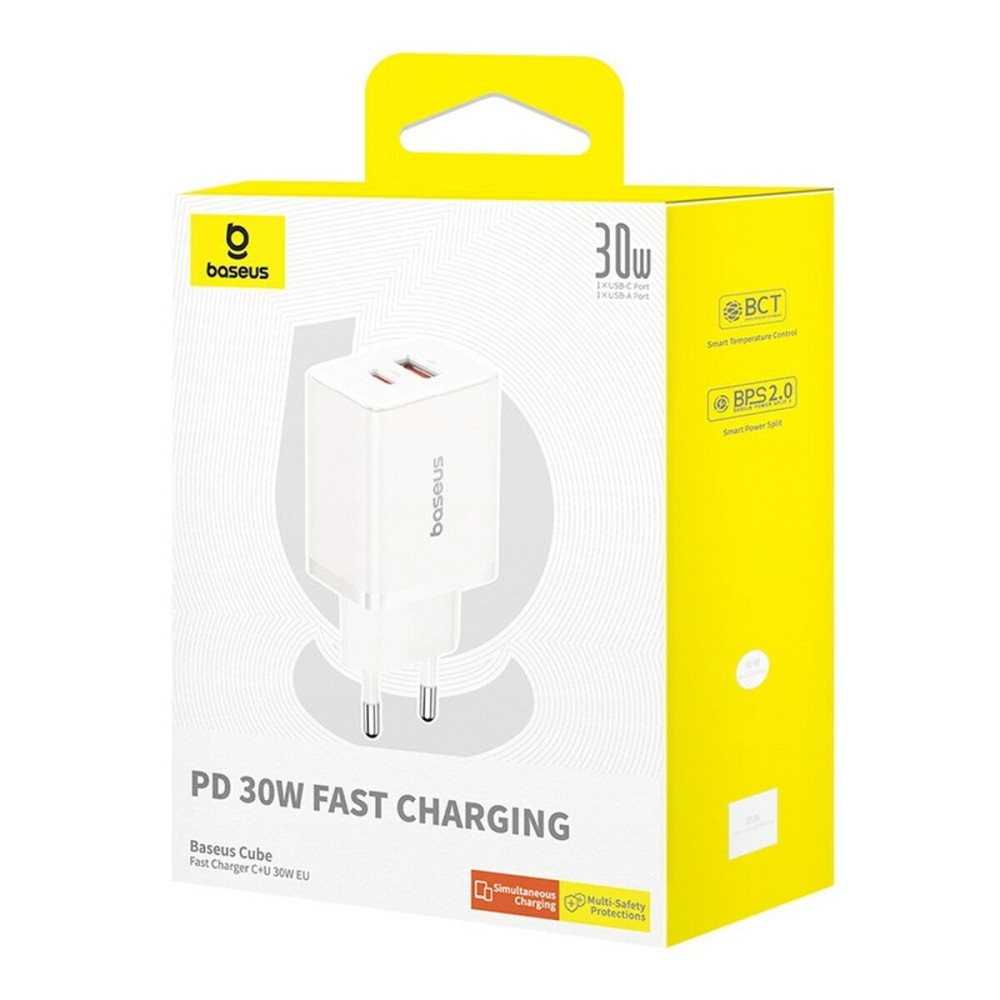 Wall Charger Baseus P10111404213-00 White 30 W (1 Unit)