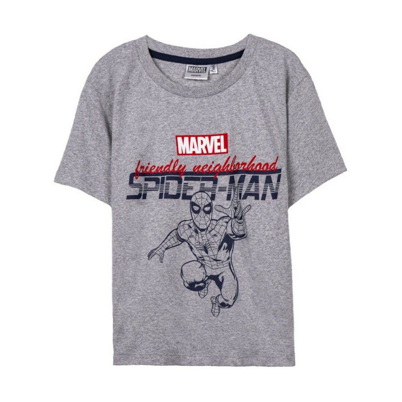 Kurzarm-T-Shirt Spider-Man Grau Für Kinder