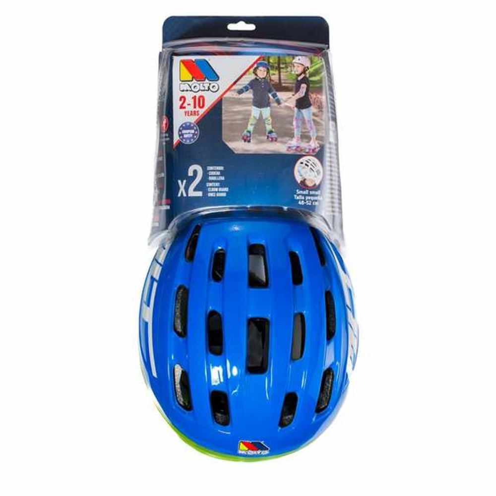 Helm und Knieschützer Kit Moltó Blau 2-10 Jahre