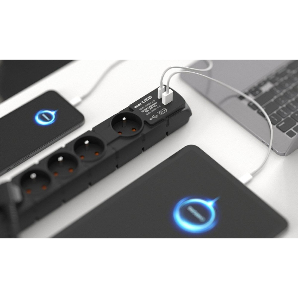 Multiprise 6 Prises avec Interrupteur Acar W2437 (3 m)