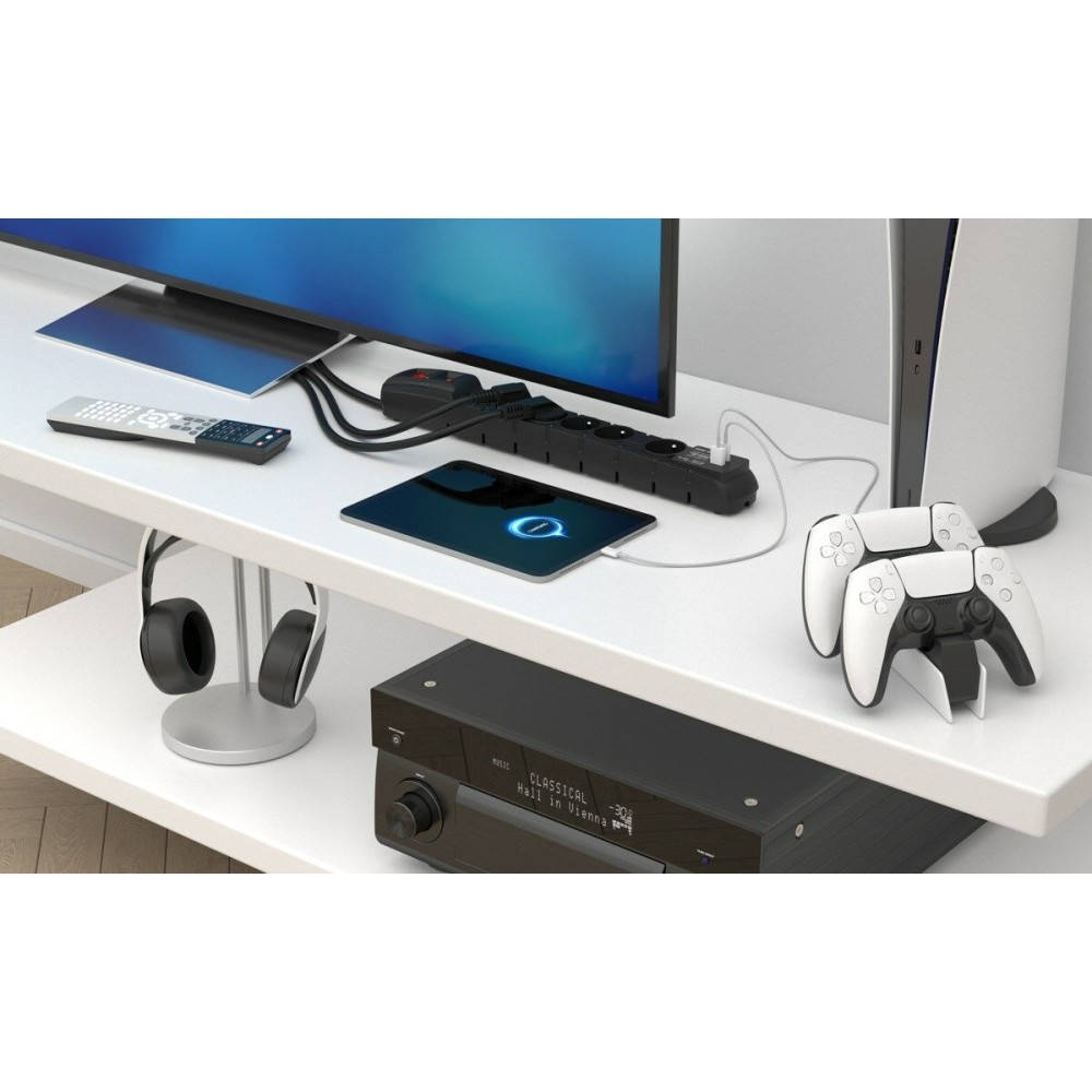 Multiprise 6 Prises avec Interrupteur Acar W2437 (3 m)