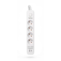 Rallonge 4 prises Schuko avec interrupteur Kerg M02592 (1,5 m)