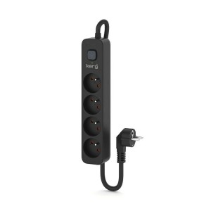 Rallonge 4 prises Schuko avec interrupteur Kerg M02514 (3 m)